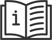 Open book with "i" on page